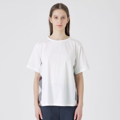 プレーティング天竺サイドチェックTシャツ | BLUE LABEL CRESTBRIDGE