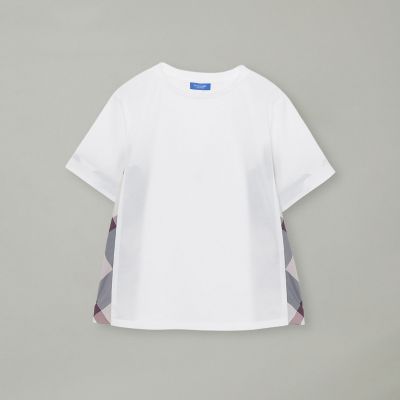 プレーティング天竺サイドチェックTシャツ | BLUE LABEL CRESTBRIDGE