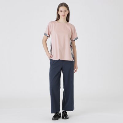プレーティング天竺サイドチェックTシャツ | BLUE LABEL CRESTBRIDGE