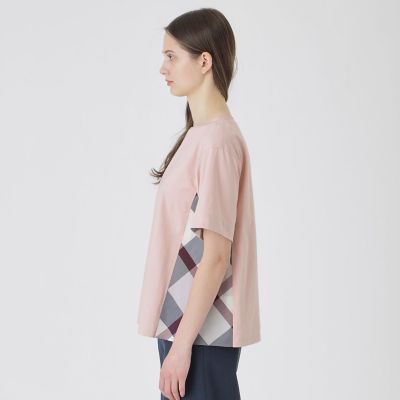 プレーティング天竺サイドチェックTシャツ | BLUE LABEL CRESTBRIDGE