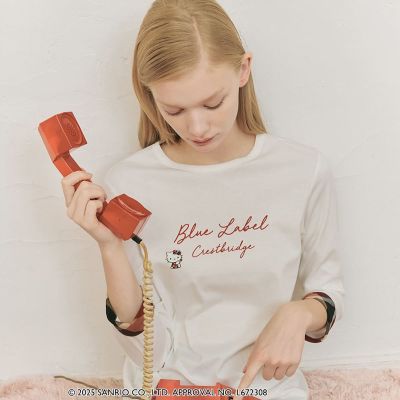 ハローキティコラボ】ロングTシャツ | BLUE LABEL CRESTBRIDGE (Women