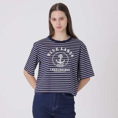 未使用✨ブルーレーベルクレストブリッジ　ハイゲージシルケットスムース　チュニック シルケットスムースタックTシャツ | BLUE LABEL CRESTBRIDGE (Women