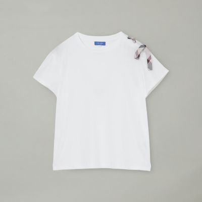 スーピマスムースハトメリボンTシャツ | BLUE LABEL CRESTBRIDGE