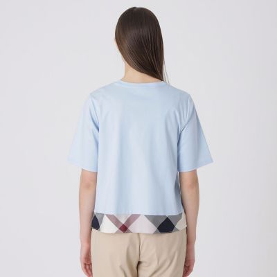 シルケットスムースタックTシャツ | BLUE LABEL CRESTBRIDGE (Women