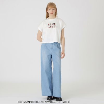 ハローキティコラボ】ロゴグラフィックTシャツ | BLUE LABEL