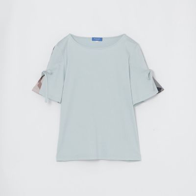 リボンスリーブカットソー | BLUE LABEL CRESTBRIDGE (Women)/ブルー