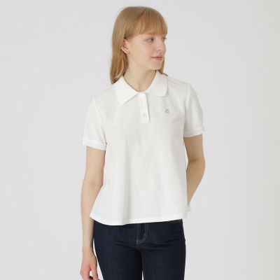 ＜BLUE LABEL CRESTBRIDGE (Women)＞【店舗限定】バイカラーフレアポロ