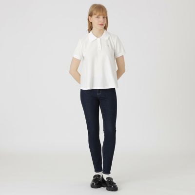 店舗限定】バイカラーフレアポロ | BLUE LABEL CRESTBRIDGE (Women