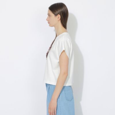 ブルーレーベルクレストブリッジ カットソーチュールドッキングTシャツ スカート By the seaside｜BLUE LABEL CRESTBRIDGE(ブルーレーベル・クレスト