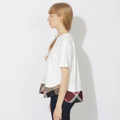 WEB限定】ヘムチェックTシャツ | BLUE LABEL CRESTBRIDGE (Women 