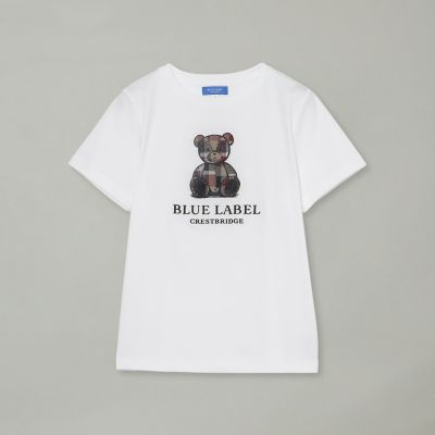 BLUE LABEL CRESTBRIDGE パフスリーブTシャツ 店舗限定】ハブラシベアーTシャツ | BLUE LABEL CRESTBRIDGE (Women