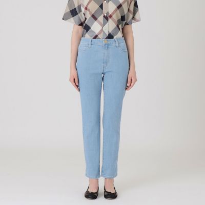 ＜BLUE LABEL CRESTBRIDGE (Women)＞ストレッチデニムストレートパンツ