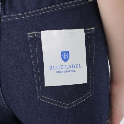 バーバリーブルーレーベル　金ボタン　ロゴボタン　デニムフレアワンピース　aライン BLUE LABEL DENIM】フレアデニム | BLUE LABEL