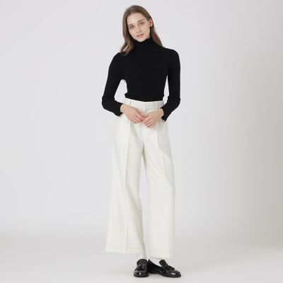 ウールブレンドサキソニーワイドパンツ | BLUE LABEL CRESTBRIDGE