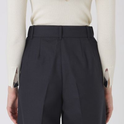 ウールブレンドサキソニーワイドパンツ | BLUE LABEL CRESTBRIDGE