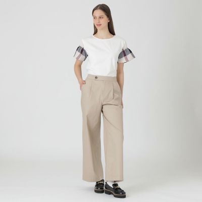 ライトスラブシャンブレーワイドパンツ | BLUE LABEL CRESTBRIDGE