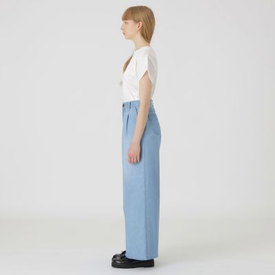 BLUE LABEL DENIM】【接触冷感】ワイドパンツ | BLUE