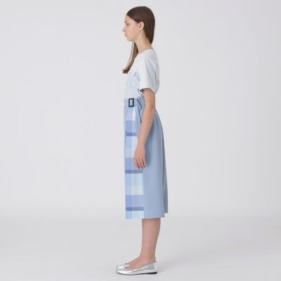 美品　ブルーレーベルクレストブリッジ　ソフトサキソニーガウチョパンツ　38 BLUE LABEL CRESTBRIDGE（ブルーレーベルクレストブリッジ）の