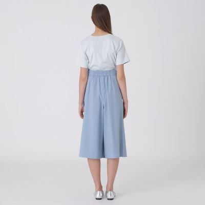 ハイカウントナノパーシャルチェックガウチョパンツ | BLUE LABEL