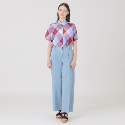 ストレッチデニムワイドパンツ | BLUE LABEL CRESTBRIDGE (Women