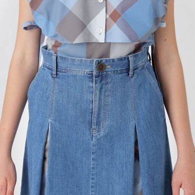 デニムミニスカート | BLUE LABEL CRESTBRIDGE (Women)/ブルーレーベル