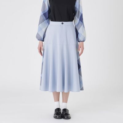 ＜BLUE LABEL CRESTBRIDGE (Women)＞サイドクレストブリッジチェックフレアスカート