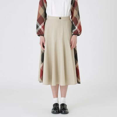 新品タグ付♡ ブルーレーベル　クレストブリッジチェックサイドベルトフレアスカート サイドクレストブリッジチェックフレアスカート | BLUE LABEL