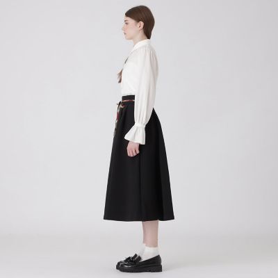 ダンボールフレアスカート | BLUE LABEL CRESTBRIDGE (Women)/ブルー
