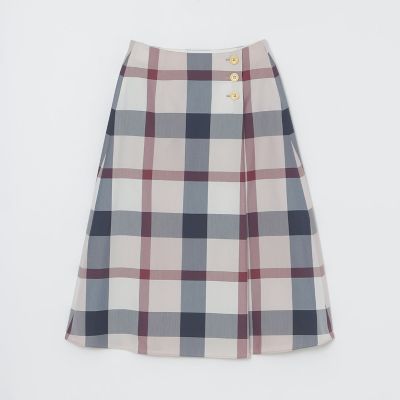 クレストブリッジチェックラップ風スカート | BLUE LABEL CRESTBRIDGE