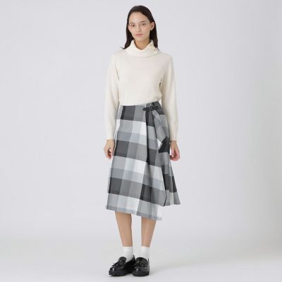 新品✨ブルーレーベルクレストブリッジチェック×無地リバーシブル　3WAYスカート クレストブリッジチェックアシンメトリースカート | BLUE LABEL
