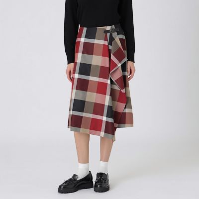 クレストブリッジチェックアシンメトリースカート | BLUE LABEL