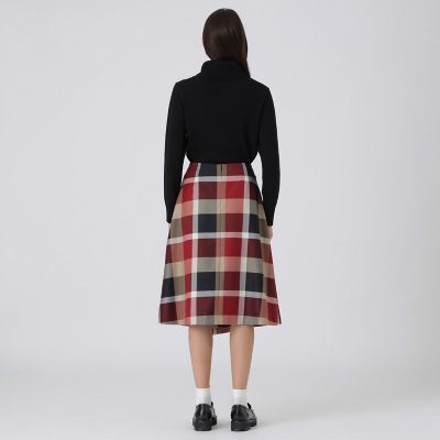 クレストブリッジチェックアシンメトリースカート | BLUE LABEL