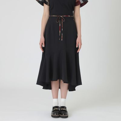 ＜BLUE LABEL CRESTBRIDGE (Women)＞ツイルストレッチイレギュラーヘムスカート