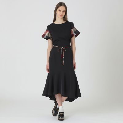 ツイルストレッチイレギュラーヘムスカート | BLUE LABEL CRESTBRIDGE