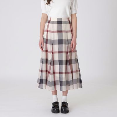 ブルーレーベルクレストブリッジ　チェック　フレアロングスカート　リバーシブル 楽天ポイント還元】BLUE LABEL CRESTBRIDGE (Women)/ブルーレーベル