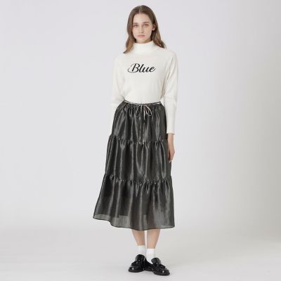 シャイニーティアードスカート | BLUE LABEL CRESTBRIDGE (Women