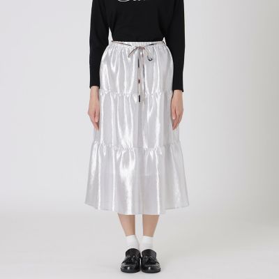 シャイニーティアードスカート | BLUE LABEL CRESTBRIDGE (Women