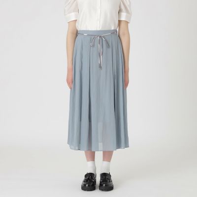 店舗限定】シアーストライプフレアスカート | BLUE LABEL CRESTBRIDGE