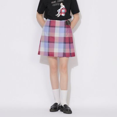 ＜BLUE LABEL CRESTBRIDGE (Women)＞【原宿・ＷＥＢ限定】クレストブリッジチェックカラミクロスミニスカート