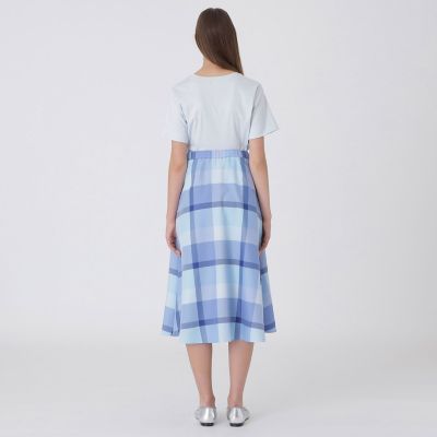 美品✨ブルーレーベルクレストブリッジ Aライン ロングスカート チェック36 BLUE LABEL CRESTBRIDGE（ブルーレーベルクレストブリッジ）の「【一部 スカート