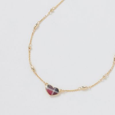 クレストブリッジチェックハートネックレス | BLUE LABEL CRESTBRIDGE 