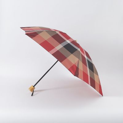 ＜BLUE LABEL CRESTBRIDGE (Women)＞クレストブリッジチェック折り畳み傘