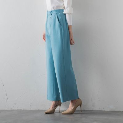 カルテッドミックスツィードワイドパンツ≪手洗い可能≫