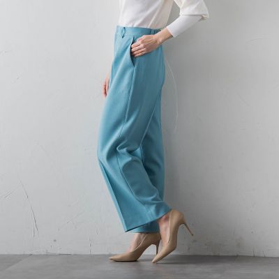 カルテッドミックスツィードワイドパンツ≪手洗い可能≫