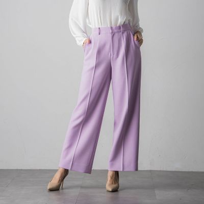 カルテッドミックスツィードワイドパンツ≪手洗い可能≫