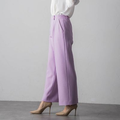 カルテッドミックスツィードワイドパンツ≪手洗い可能≫