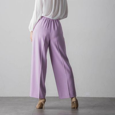 カルテッドミックスツィードワイドパンツ≪手洗い可能≫