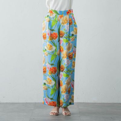 【ＫＥＩＴＡ　ＫＡＷＡＳＡＫＩ　×　Ｖｉａｇｇｉｏ　Ｂｌｕコラボ】Ｂｌｕｅ　ｔｕｌｉｐワイドパンツ