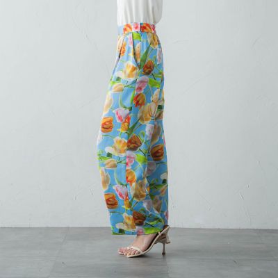 【ＫＥＩＴＡ　ＫＡＷＡＳＡＫＩ　×　Ｖｉａｇｇｉｏ　Ｂｌｕコラボ】Ｂｌｕｅ　ｔｕｌｉｐワイドパンツ
