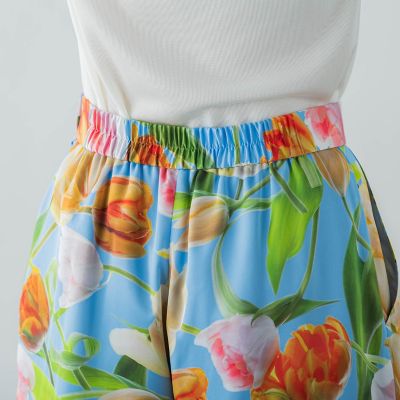 【ＫＥＩＴＡ　ＫＡＷＡＳＡＫＩ　×　Ｖｉａｇｇｉｏ　Ｂｌｕコラボ】Ｂｌｕｅ　ｔｕｌｉｐワイドパンツ
